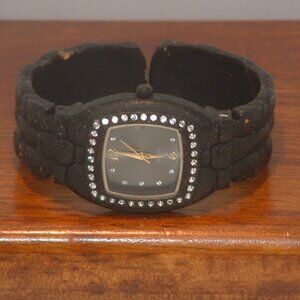 Pre-Owned Women’s Black BWC Rhinestone Bracelet Fashion Analog Watch